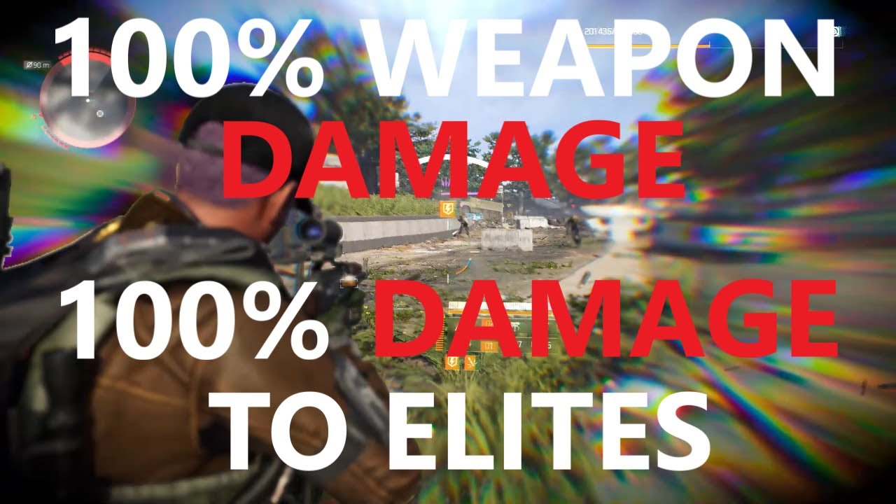 The Division 2 |100% WEAPON DAMAGE | 100% DAMAGE TO ELITES